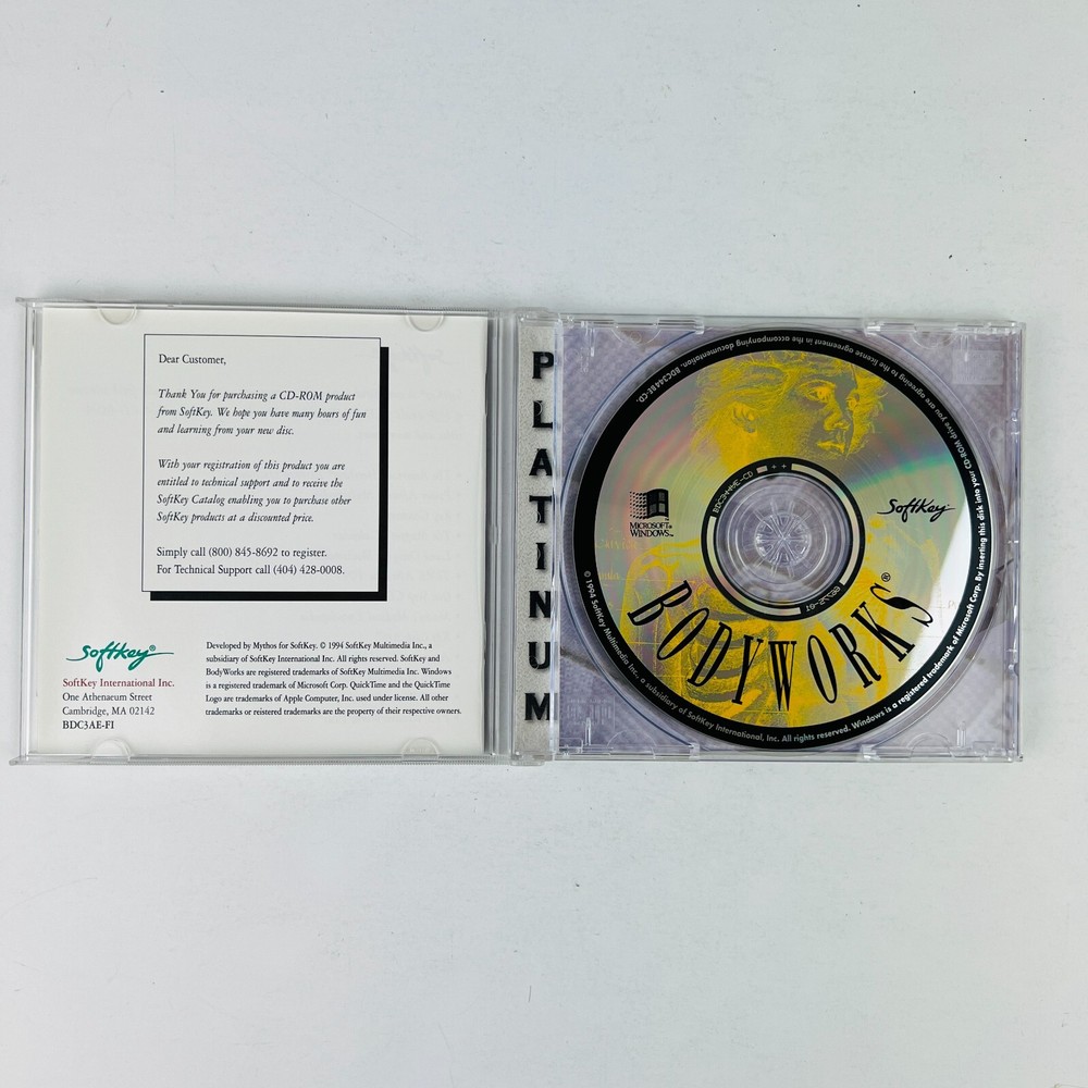 Bodyworks Classic Edition by SoftKey PC CD Software