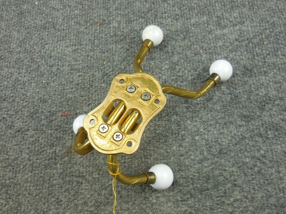 Vintage Solid Brass Montgomery Ward Coat Hook Hanger