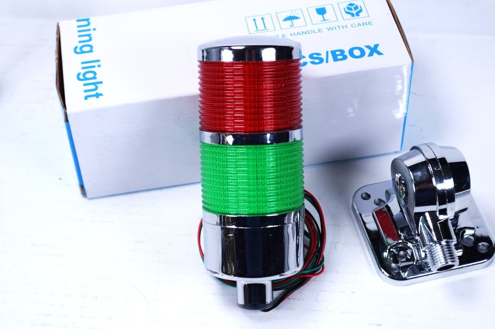 110V to 220V LED Stack Tower Lights, Industrial Warning Lights, Andon Lights, 8"