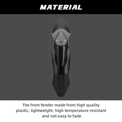 Motorcycle Front Fender Talaria Mud Guard Protector Carbon Fiber Pattern