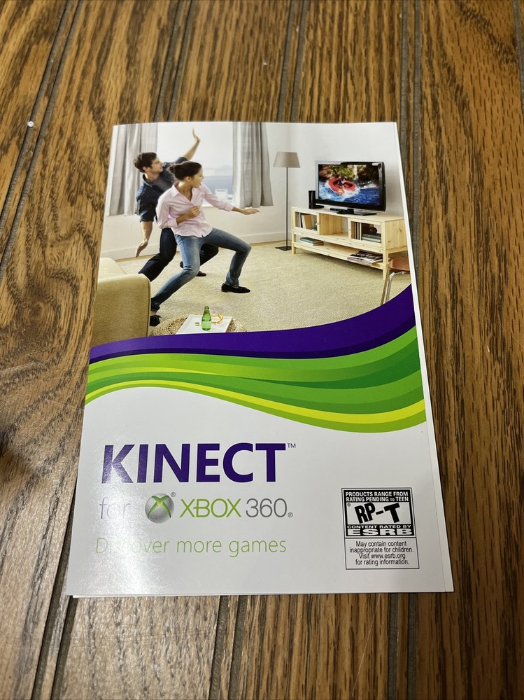 XBOX 360 Kinect Sensor Bar 1414 w/ Kinect Adventures Nike + Kinect Training Nice