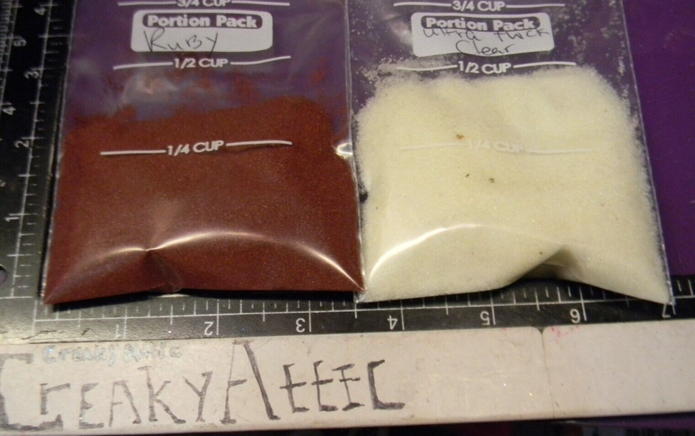 ULTRA THICK CLEAR RUBY 2 EMBOSSING POWDERS OUNCE #488 CREAKYATTTIC