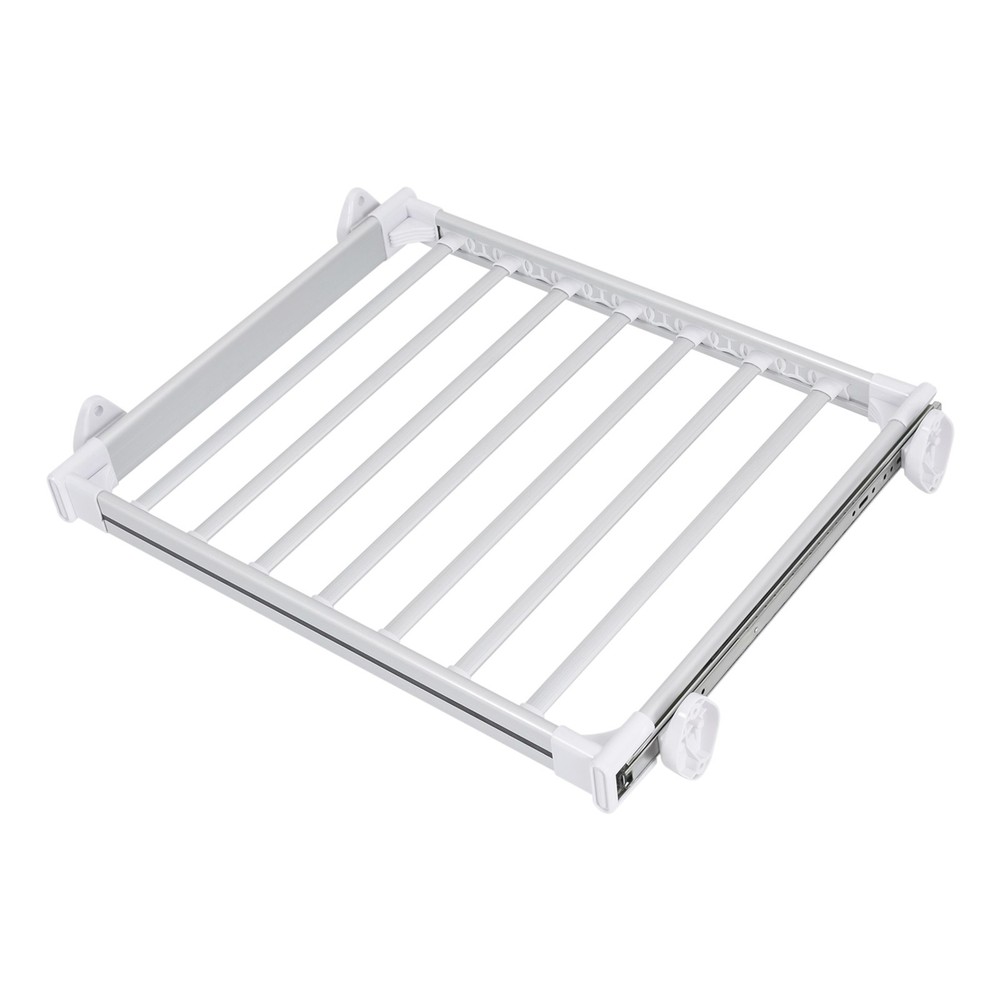 Pull Out Pants Rack Pants Hanger Bar 11-Bar Metal Pull Out Trousers Rack Clothes
