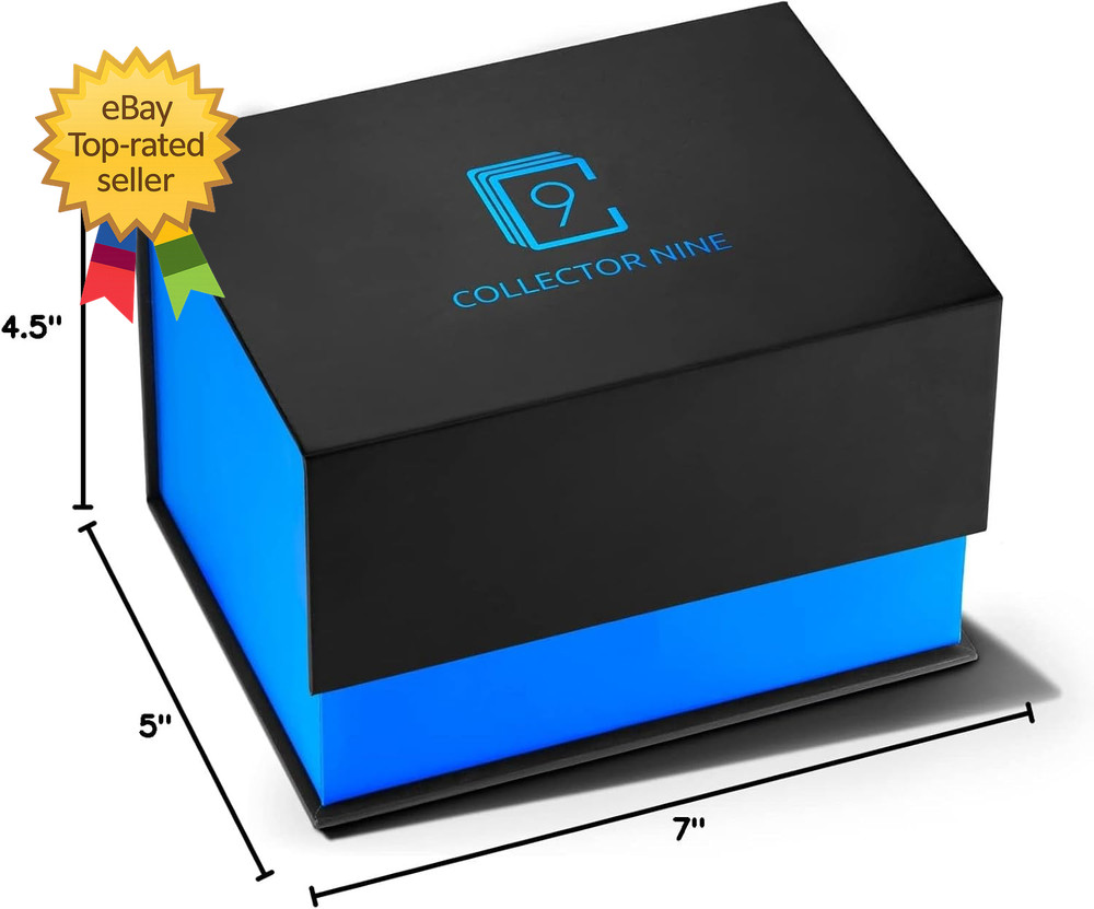 Toploader Trading Card Storage Case 2 Row Magnetic Flip Box W/Adjustable Divider