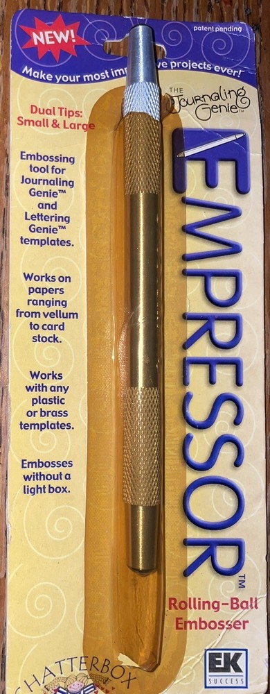 Chatterbox Empressor Rolling Ball Embosser Embossing Tool Journaling Dual Tips