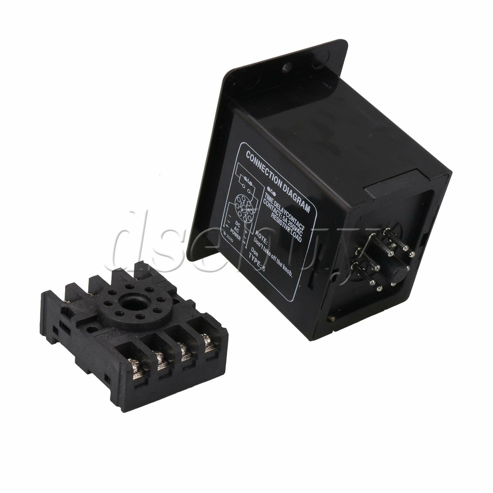 DC 12V Delay Timer Repeat Cycle Time Relay Adjustable 0-6s 5A Contact