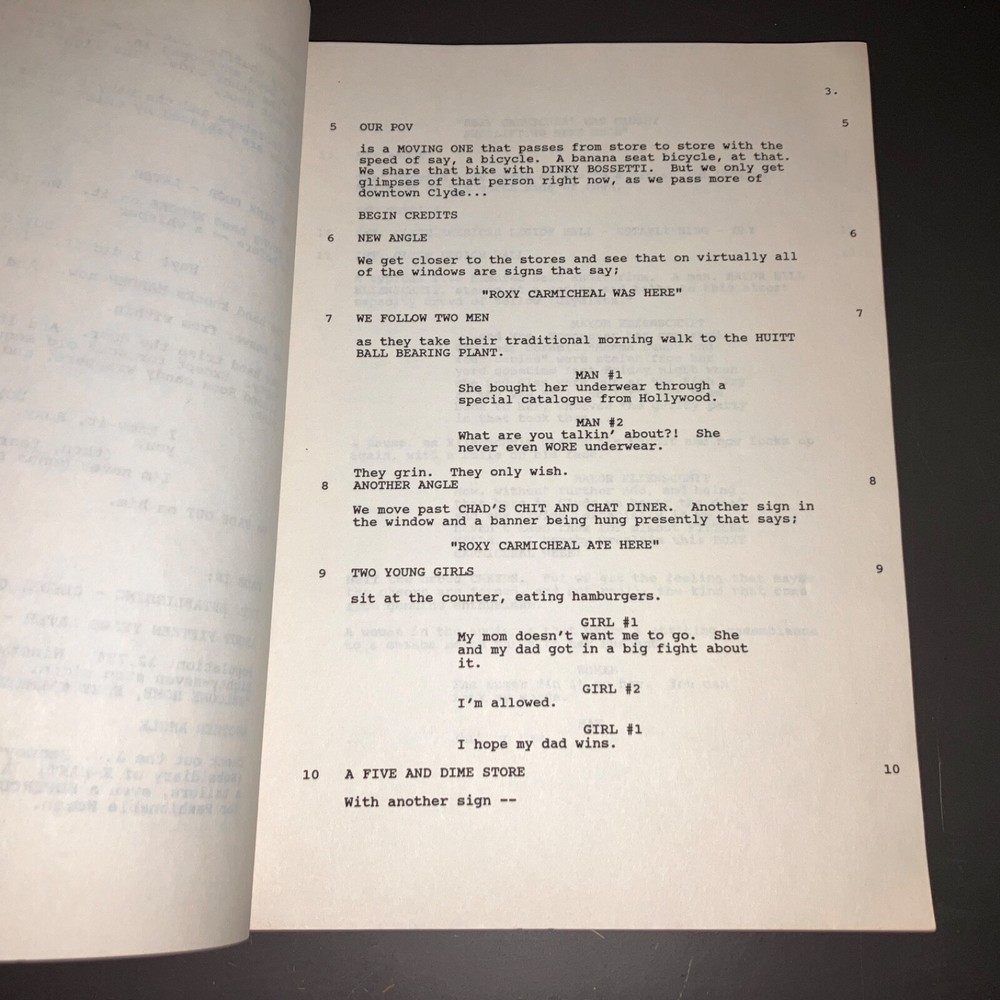WELCOME HOME, ROXY CARMICHAEL (3/15/89) Winona Ryder / With Notes + COA!