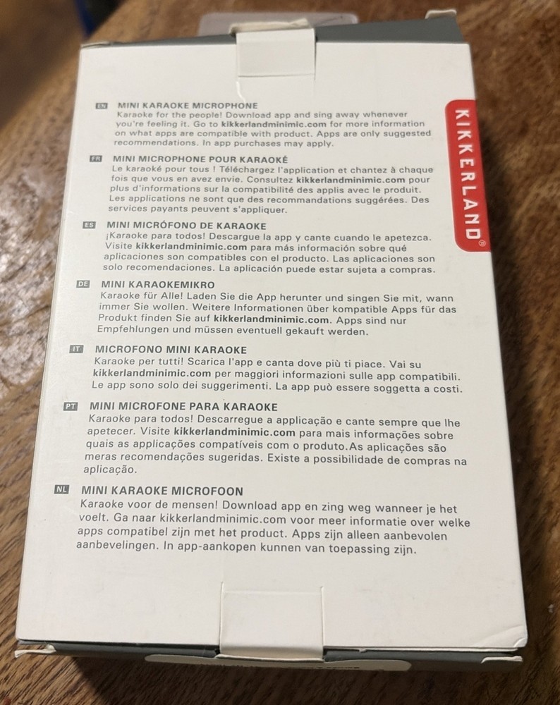 Mini Kikkerland Karaoke Microphone
