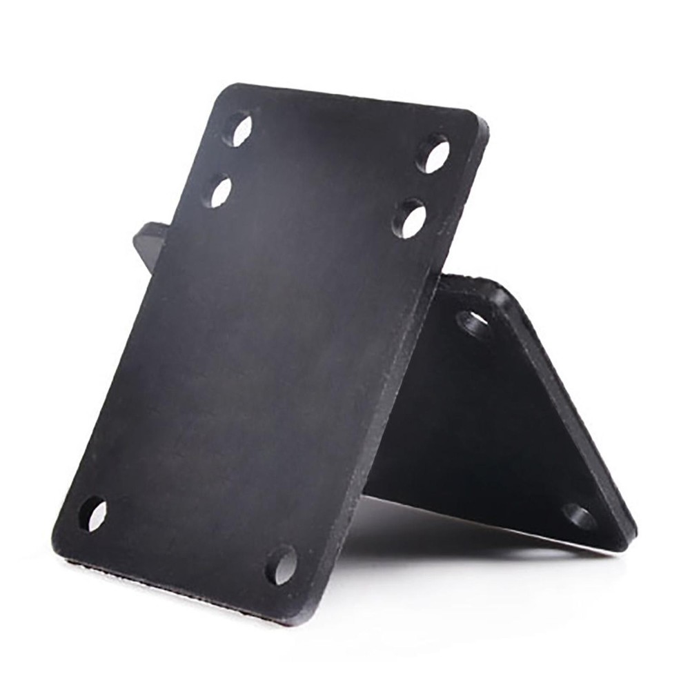 Black 3mm Soft Skateboard Riser Shock Pads Longboard Shock Pads 2pcs/Set