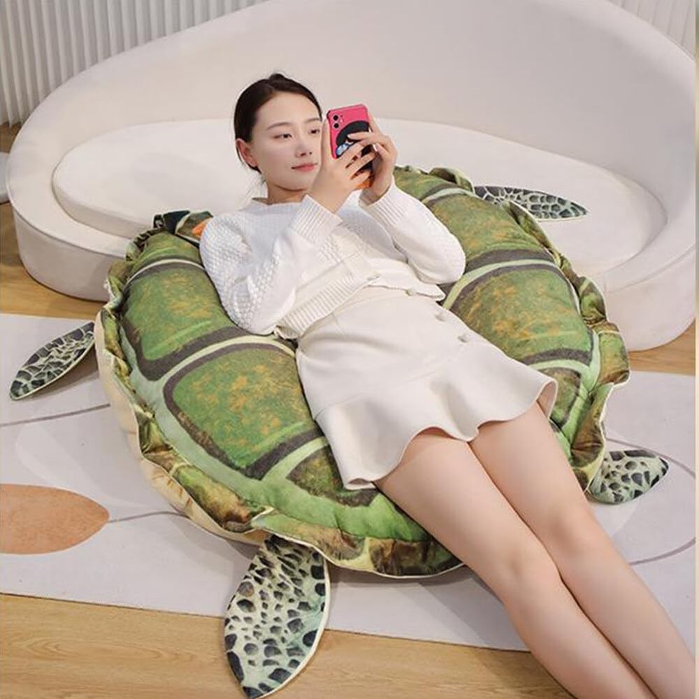 Wearable Turtle Shell Pillows Tortoise Plush Pillow Creative Turtle Shell Stu...