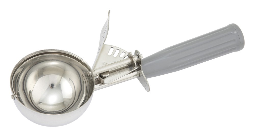 Ice Cream Disher, Size 8, Plastic Hdl, Gray (12 Each)