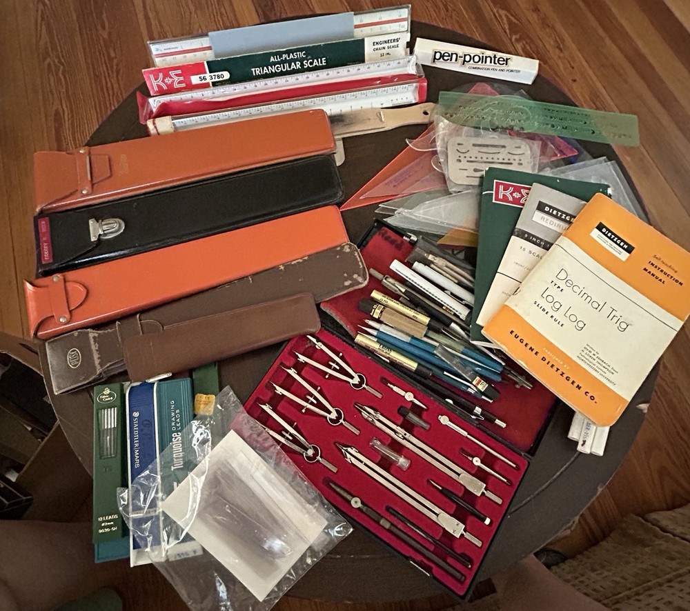 VINTAGE (DRAFTING/ ARCHITECT) TOOLS/ Various COMPONENTS/ SEE PHOTOS