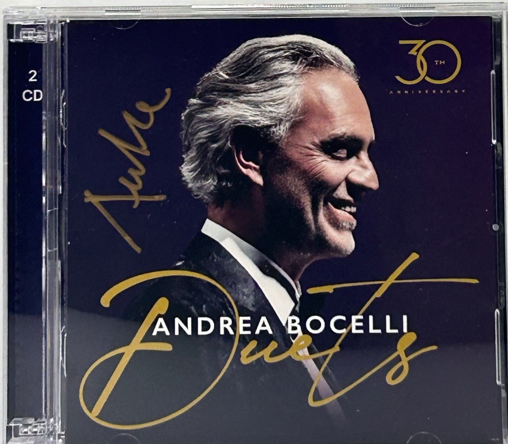ANDREA BOCELLI Signed Autograph CD "Duets" ACOA