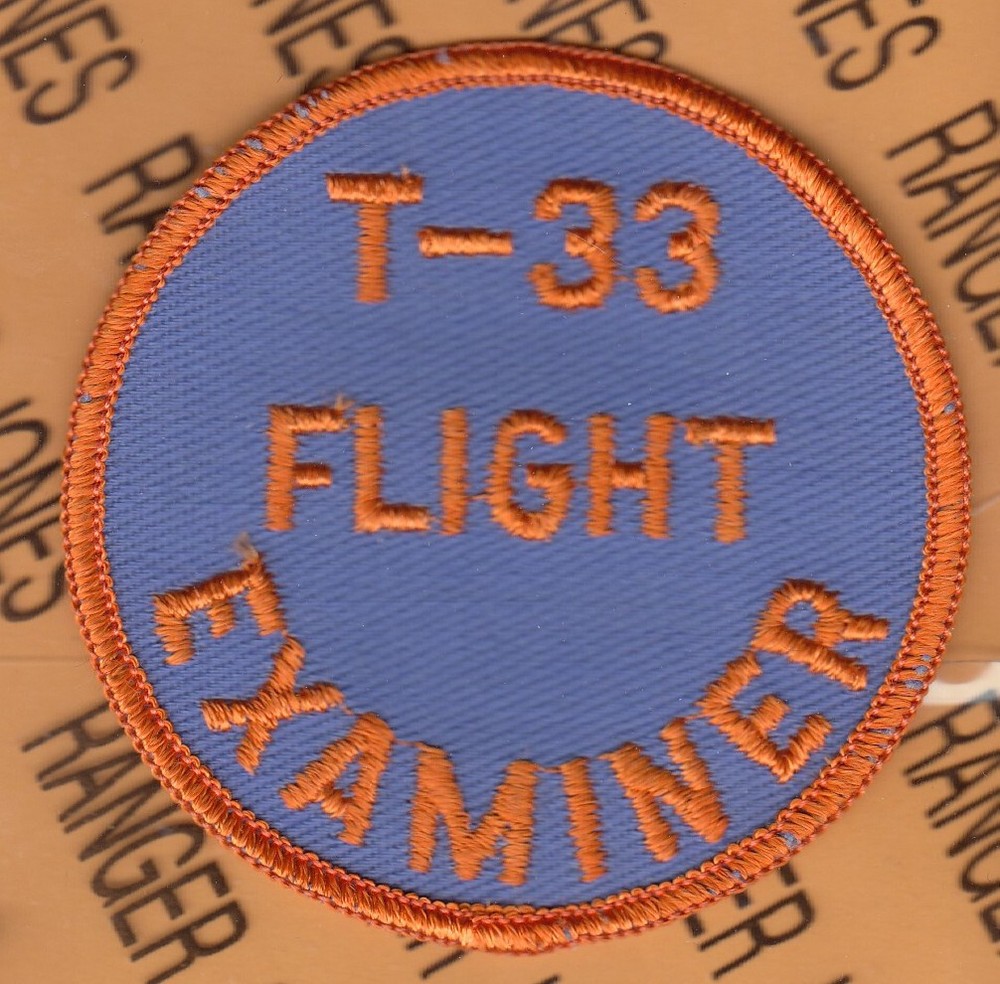 USAF Air Force T-33 Flight Examiner ~3" patch m/e