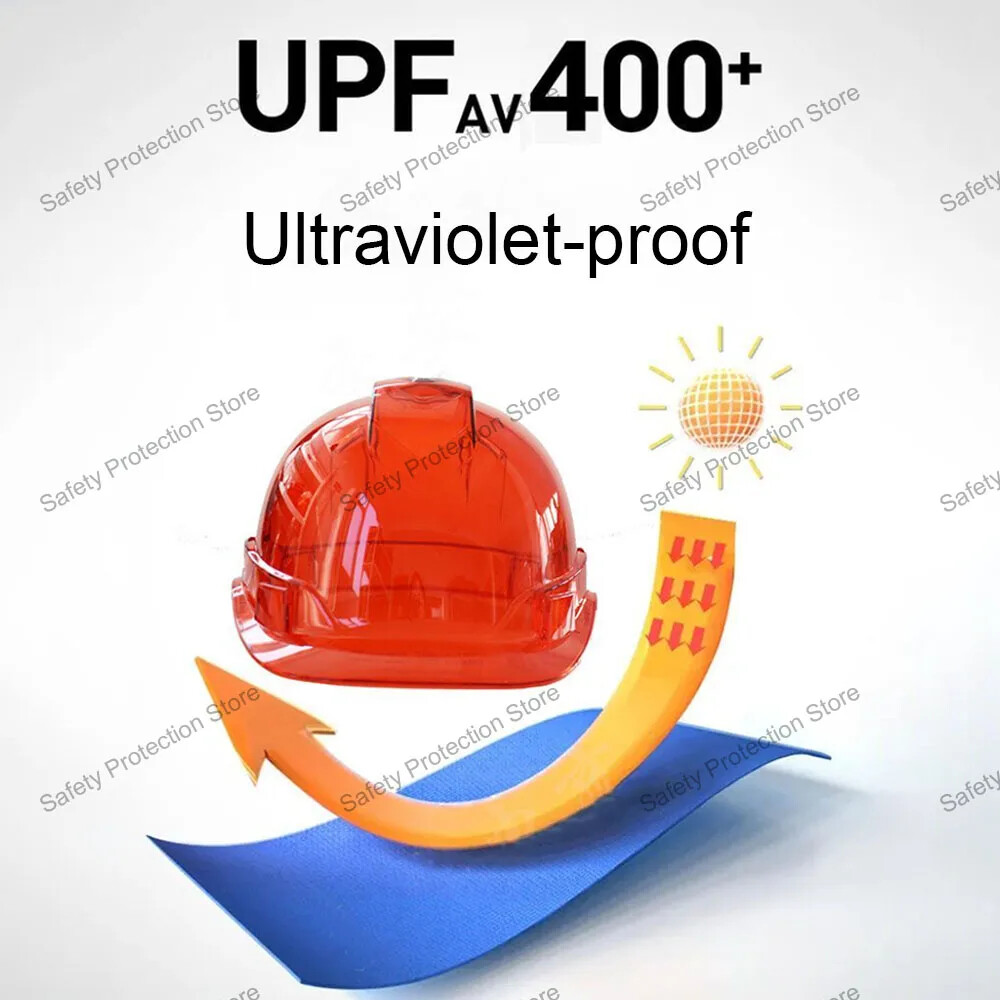 Transparent Work Construction Safety Helmet Workplace Protective Vented Hard Hat