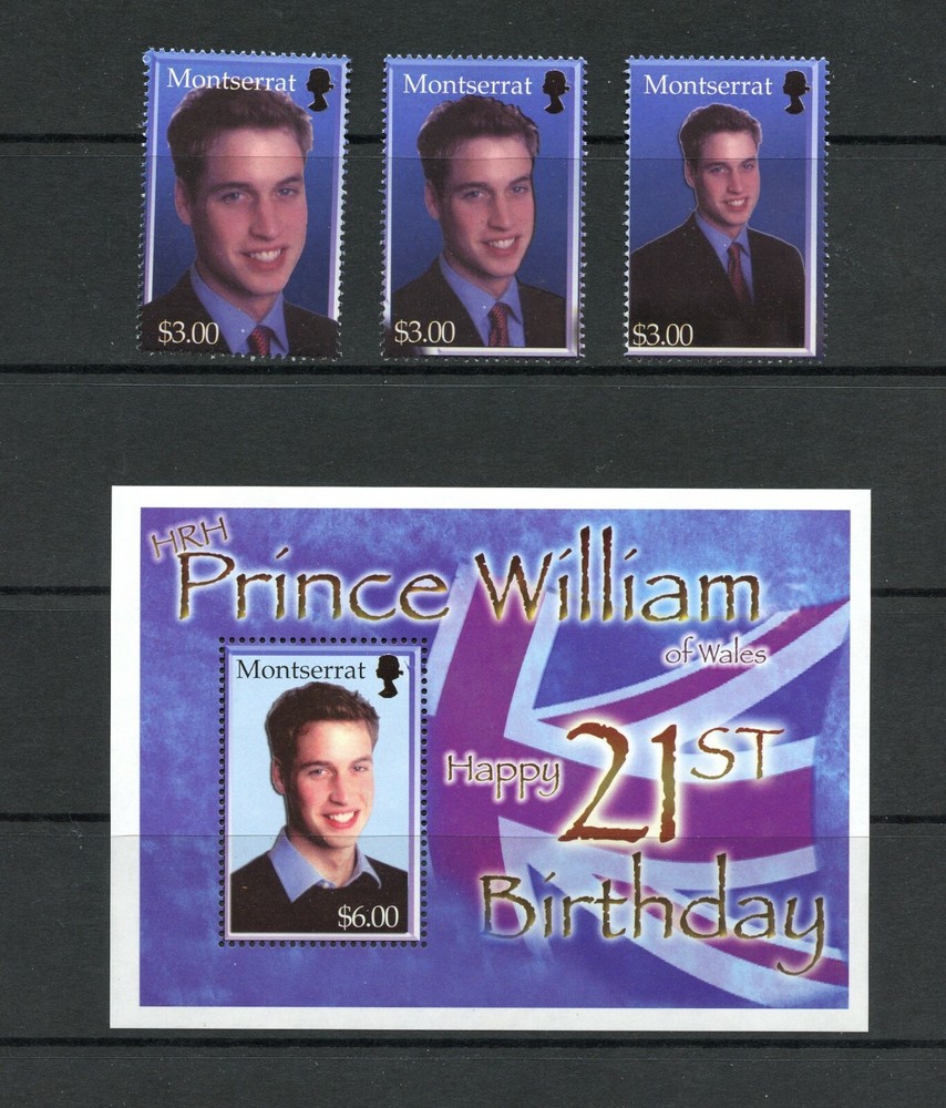 J306  Montserrat  2003  Prince William   set & sheet     MNH