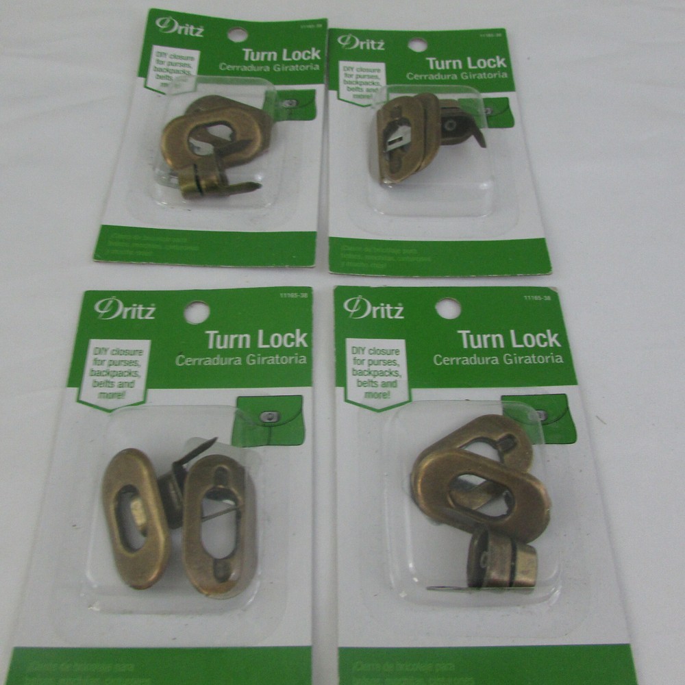 Dritz Turn Lock Hardware Craft DIY Lot of 4