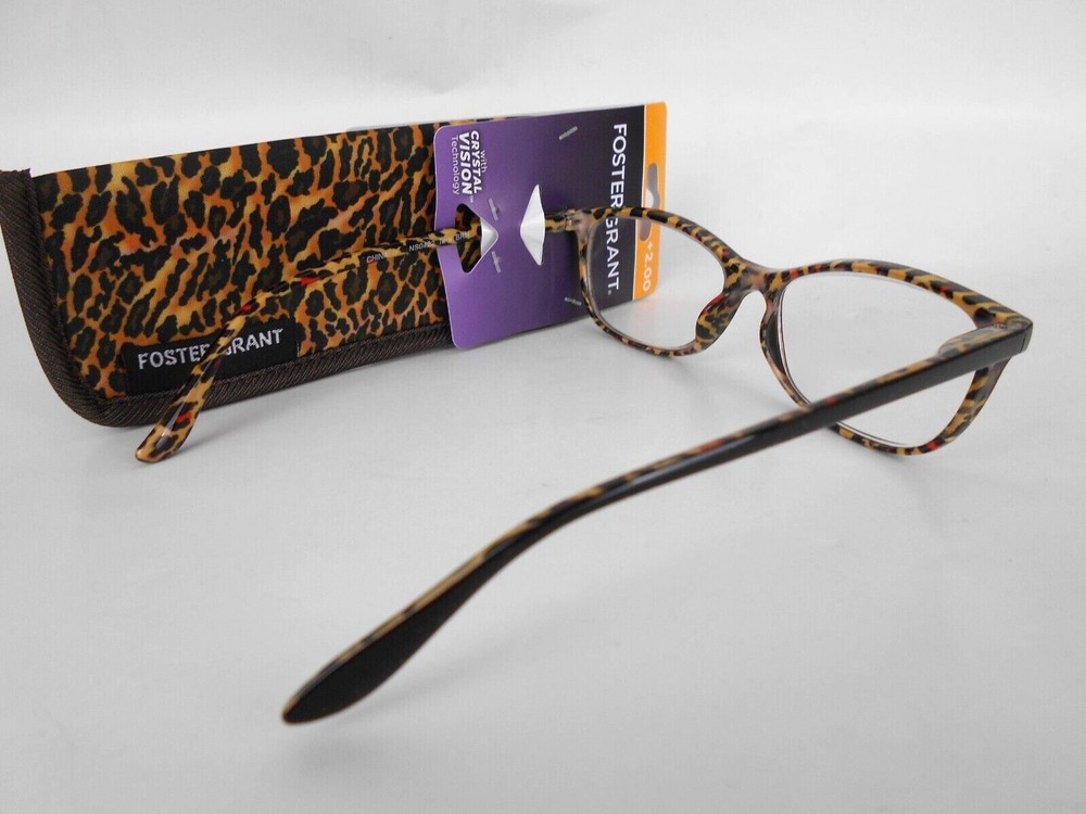 Reading Glasses Foster Grant TARA BROWN LEOPARD