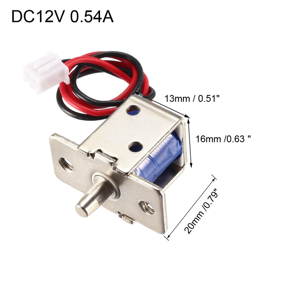 1Pcs DC 12V 0.54A 4.5mm Mini Electromagnetic Solenoid Lock Push Pull Type