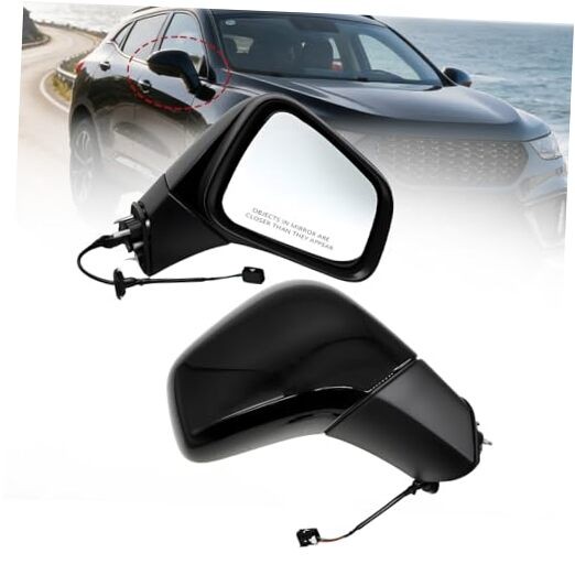 Side Mirror Assembly 3 Pins Compatible with 2017-2022 Trax Passenger Side Right