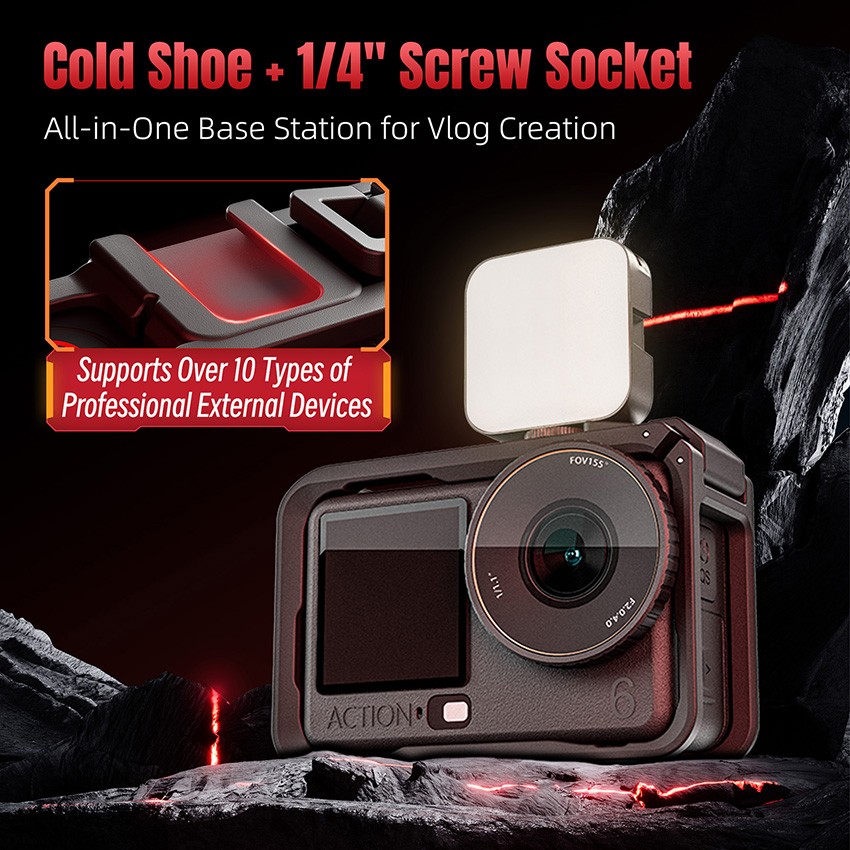 Protective Frame Plastic Rabbit Cage Accessories for DJI OSMO ACTION 6 Part