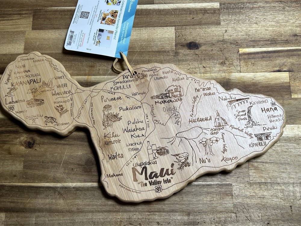 Totally Bamboo Tropical Lil' Surfer Board Cutting Board