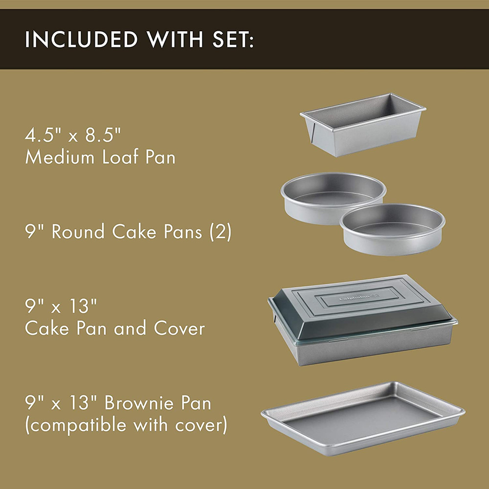 Calphalon 10-Piece Nonstick Bakeware Set Includes Baking Sheet Cookie Sheet Cake
