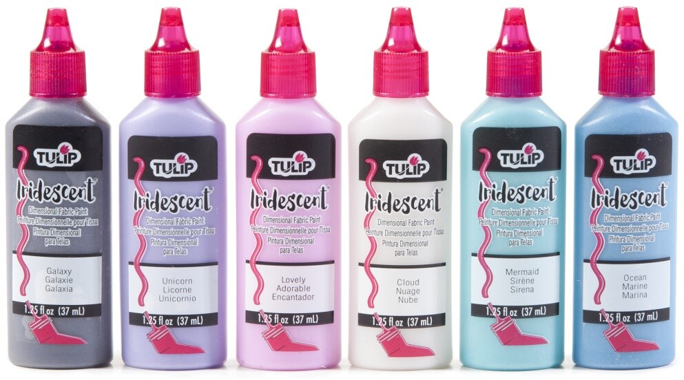 Tulip Dimensional Fabric Paint 6/Pkg Iridescent
