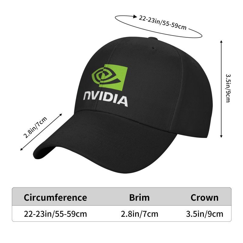 nvidia logo Denim Hat Adjustable Baseball Cap