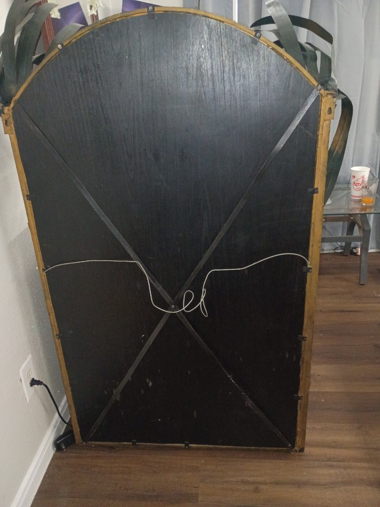 1940s Hollywood Regency palm tree mirror