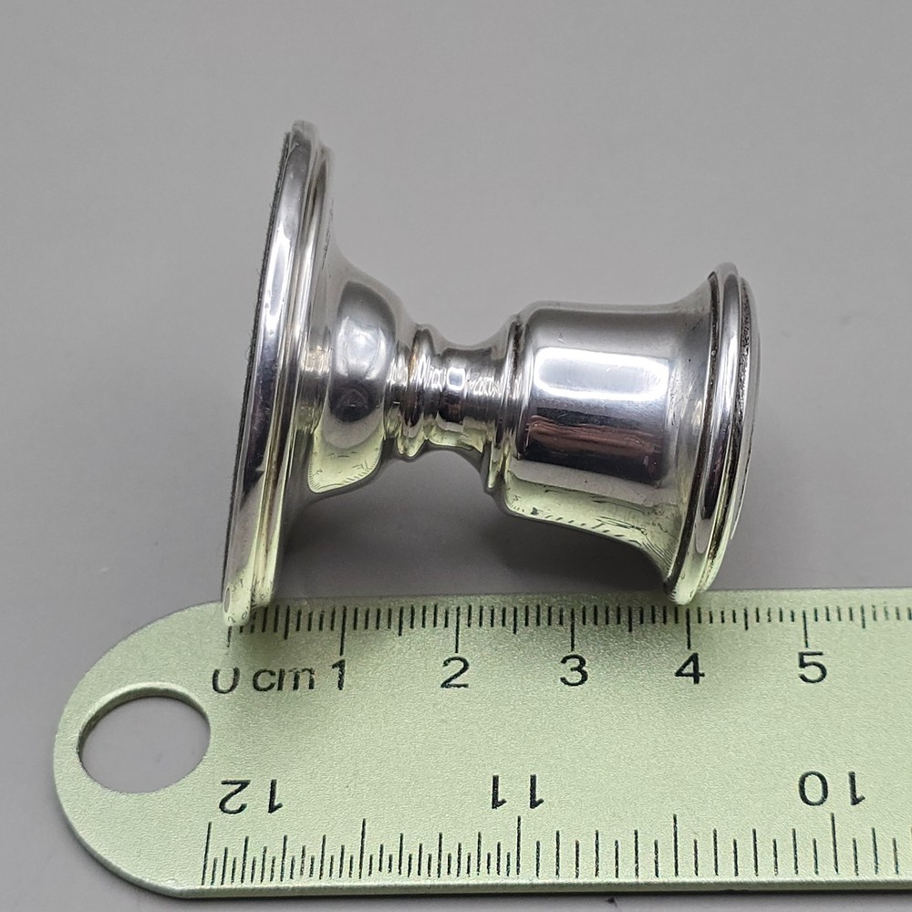 Tiny Sterling Silver Filled Candlestick by W S Birmingham 1988