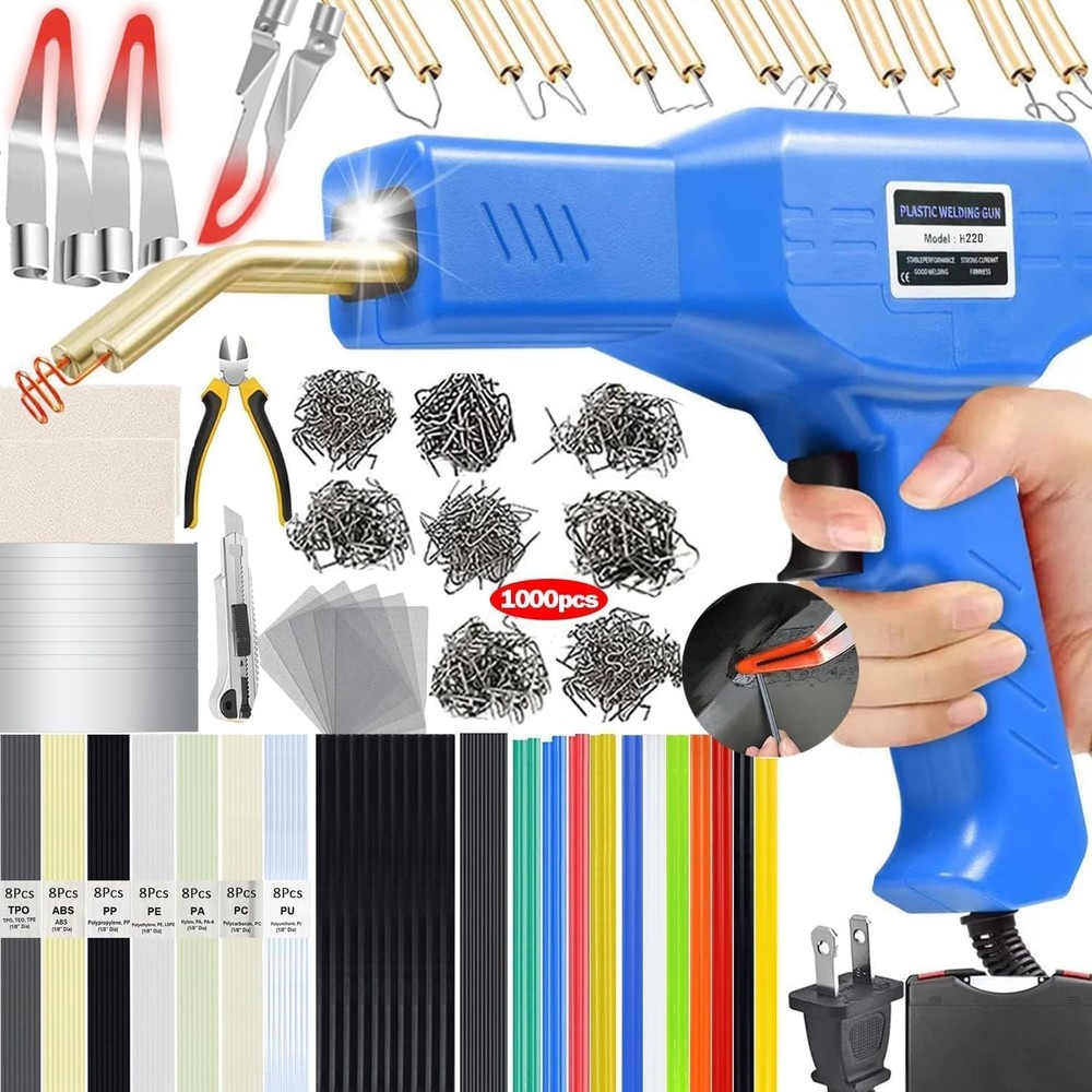 Upgraded 220W Plastic Welder Kit Blue