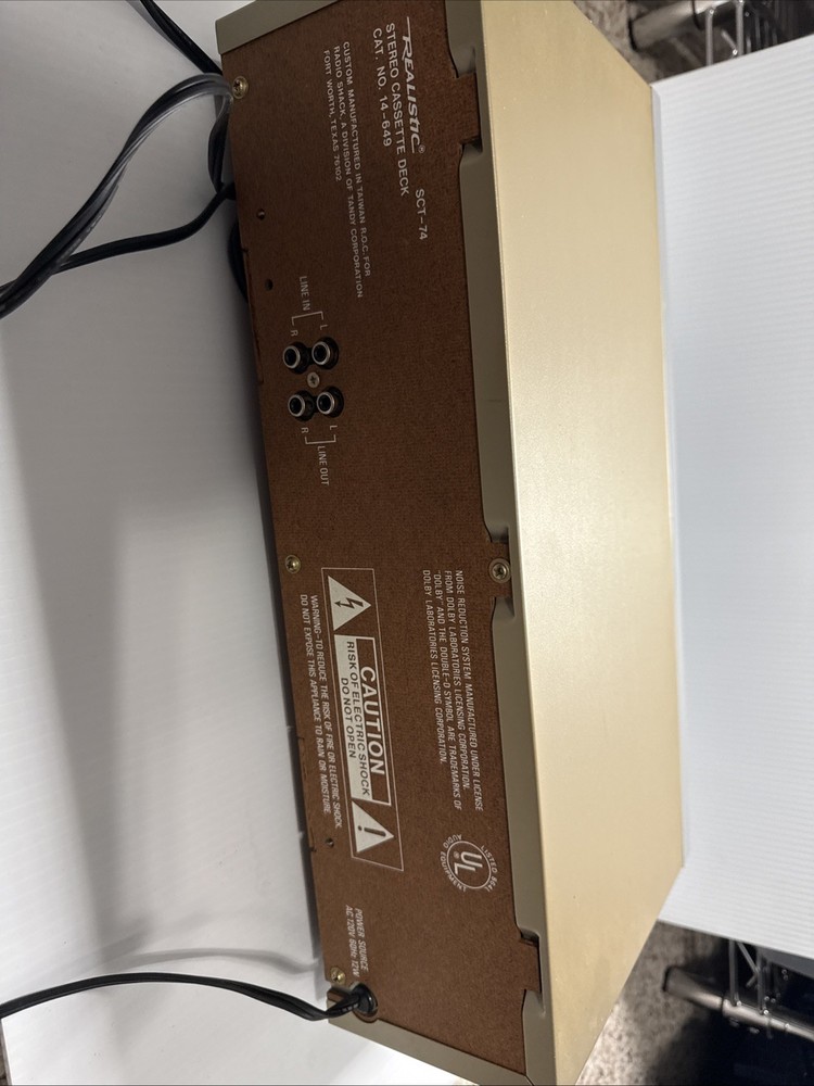 Realistic SCT-74 Stereo Cassette Deck 14-649