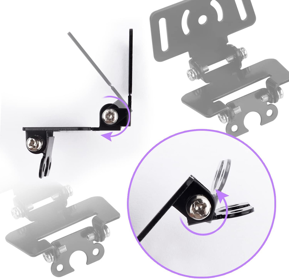 Universal Dash Cam Mount Bracket for Rear Camera Holder Rear Window Bracket Comp
