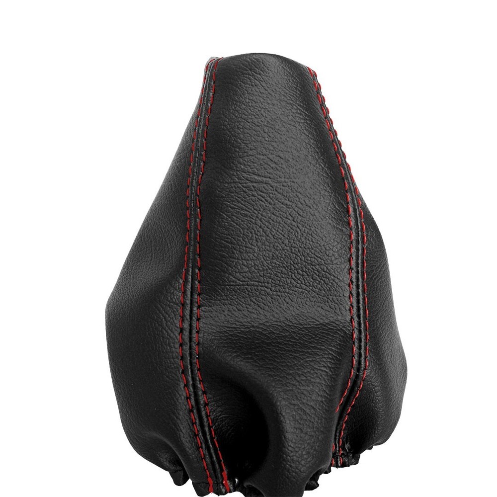 Manual Shift Boot Cover PVC Leather for Dodge Neon 2000-2005 Red Stitch
