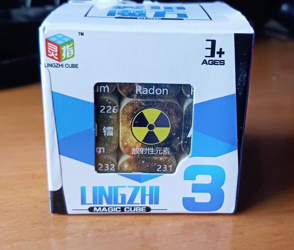 Magic Puzzle Cube Math Chemistry Element Pattern Educational Fidget Toys 3X3