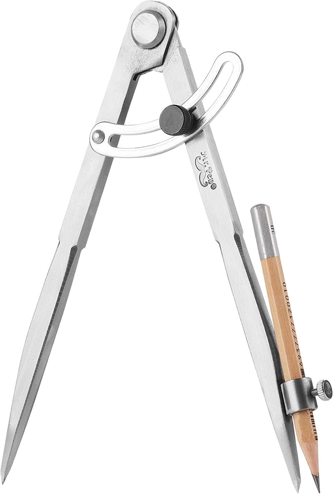 - Professional Compass for Woodworking, 8 Inch Compass with Wing