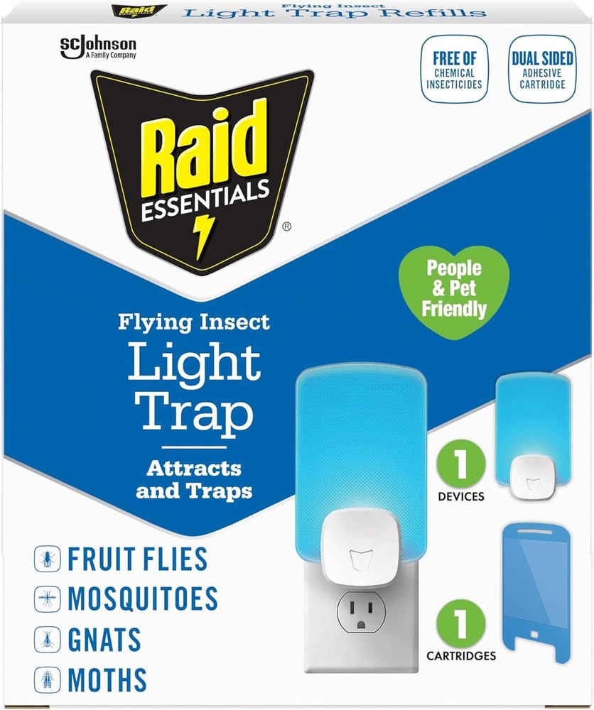 Raid Essentials Flying Insect Light Trap Starter Kit
