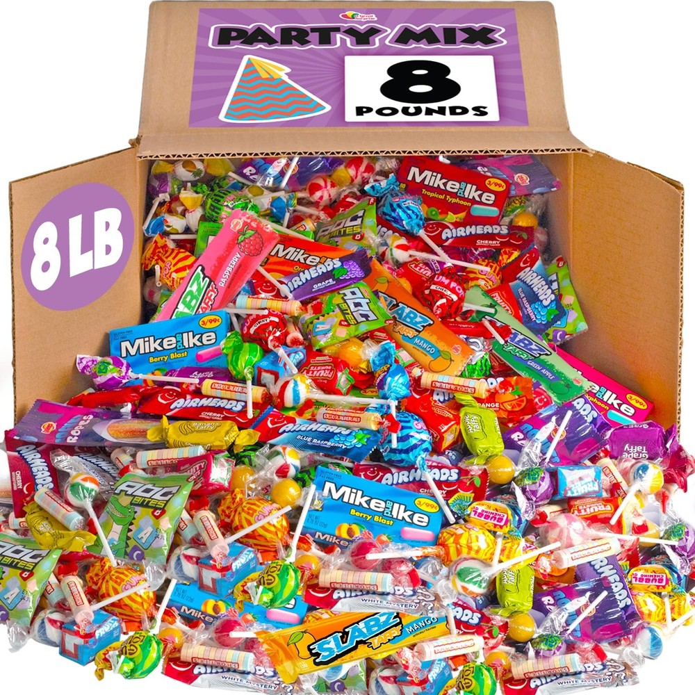 Assorted Bulk Candy 8 lbs Individually Wrapped Piñata Stuffers