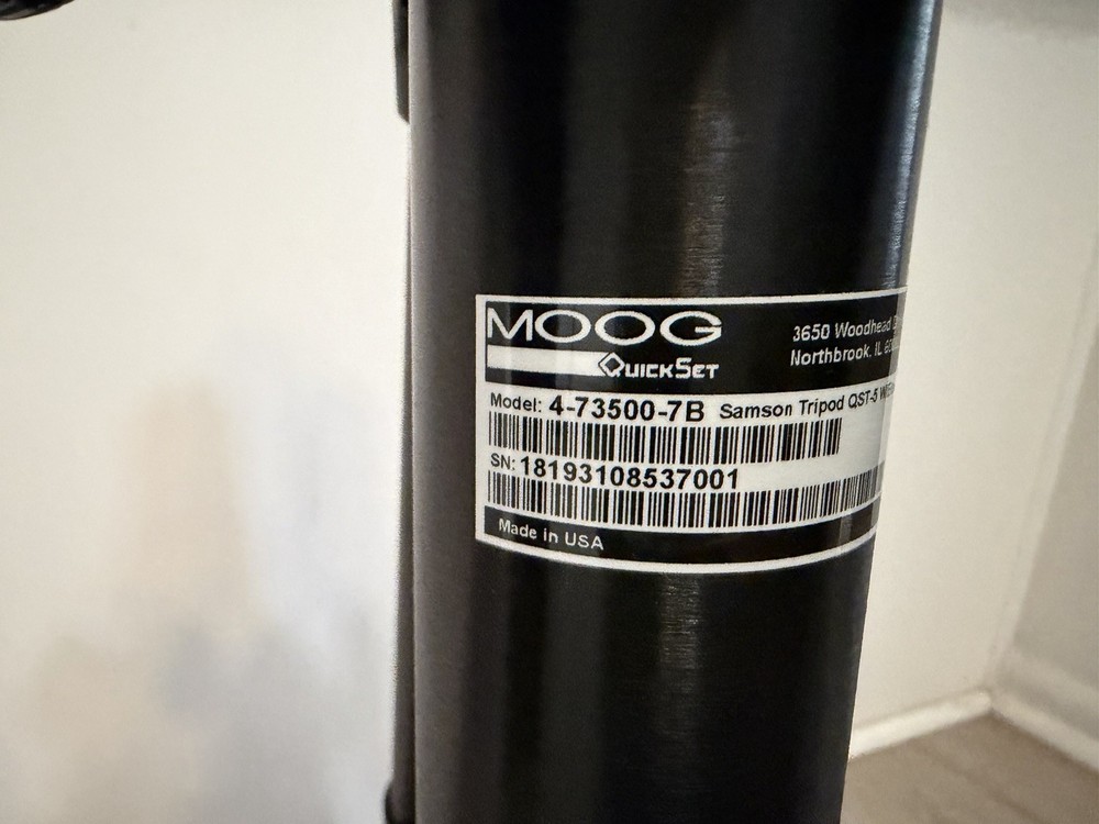 MOOG Quick Set Samson Tripod QST-5 W/ Elev