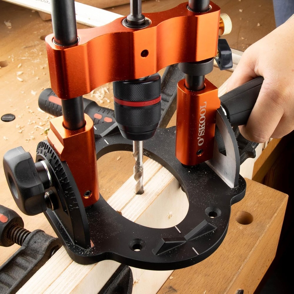 Multi-Angle Drill Guide for Cordless Drills, Adjustable from 0° to 60° for Fl...
