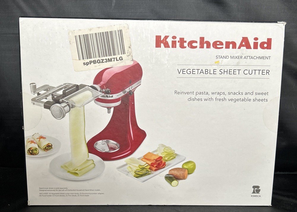 KitchenAid Vegetable Sheet Cutter Stand Mixer Attachment Thin Thick Blades