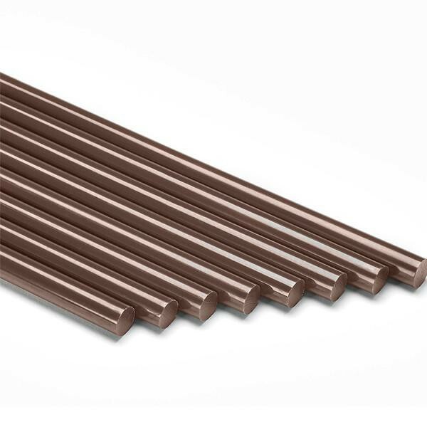 24 Brown Mini Glue Sticks 4" Length 5/16 (.25)