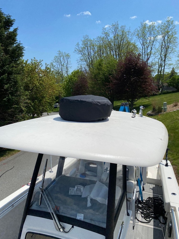 24" Black canvas radar dome covers
