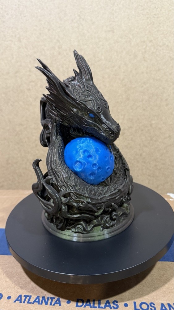 Moon Dragon sculpture