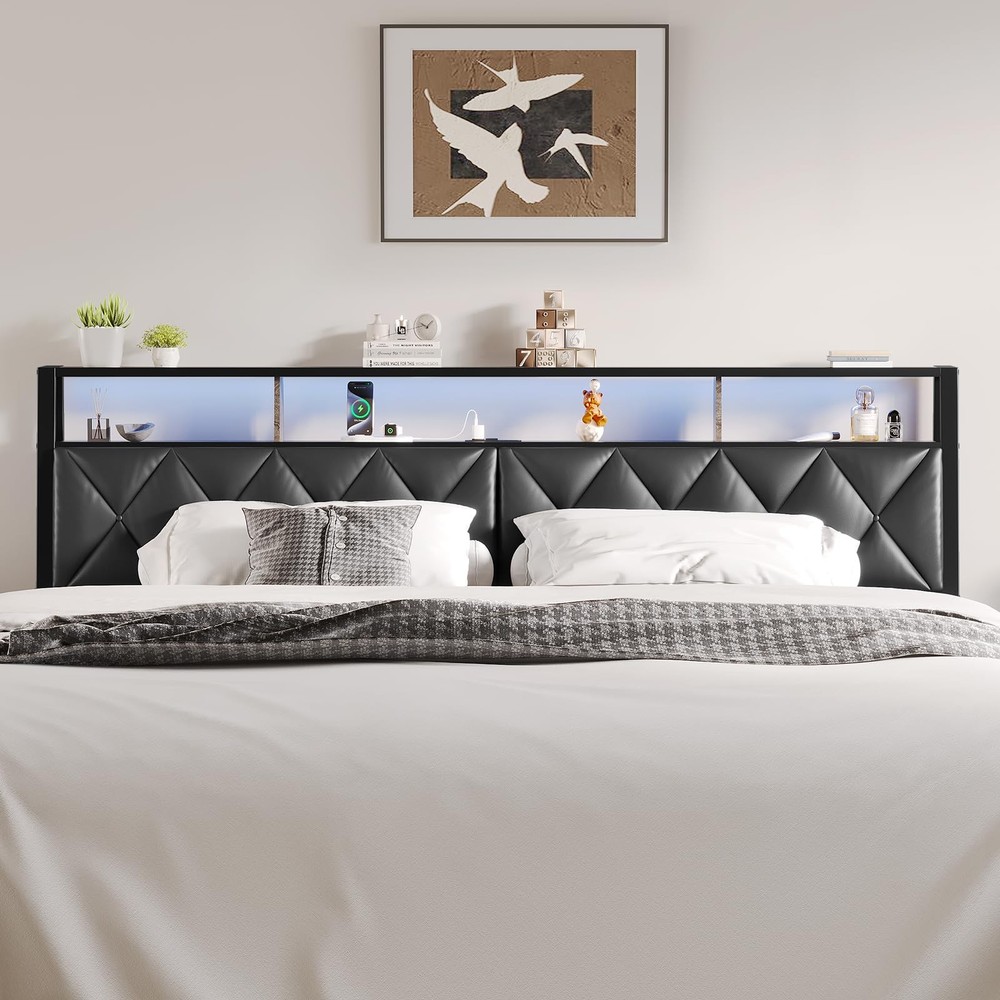 Queen Headboard Only Headboard for Queen Size Bed with Storage Upholstered Hea