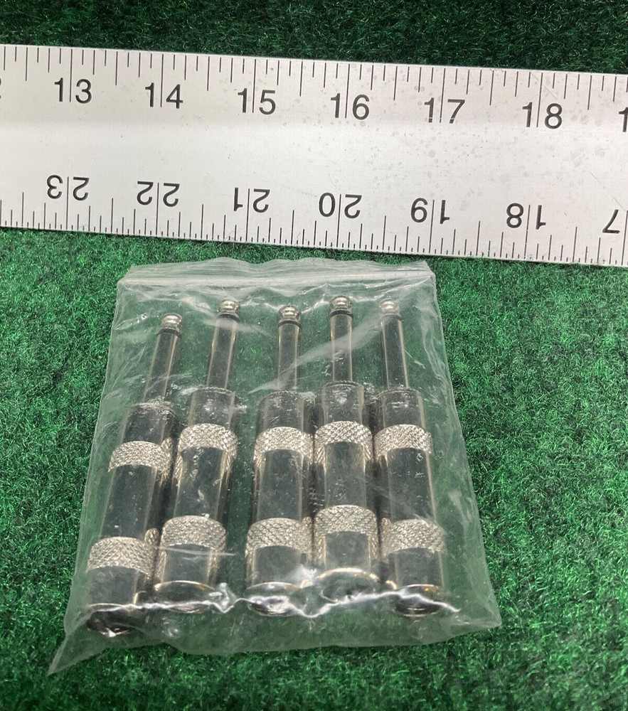 Audio 1/4" Plugs for Speaker Cables Patch Cables Snakes 5 Pack