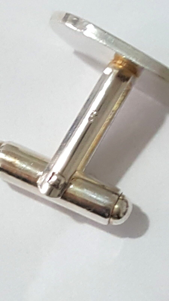 Fabulous Sparkling Solid Nustar Cufflinks 925 Solid Silver 12.80grams #20649