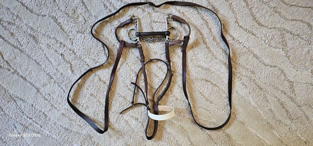 Vintage Bridle With Rubber Bit