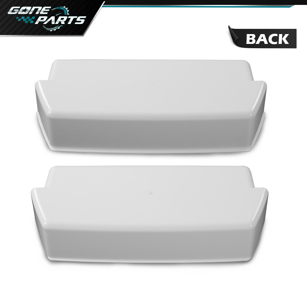 4 Packs White Shelf Bin Compatible with Kenmore Whirlpool Refrigerator